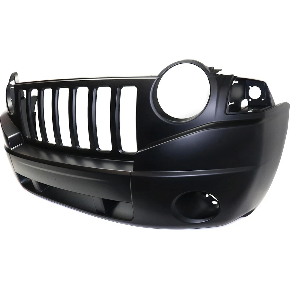 Front Bumper Cover For 07-10 Jeep Compass Primed with Fog Lamp Holes 68002271AC Foto 2 de 4