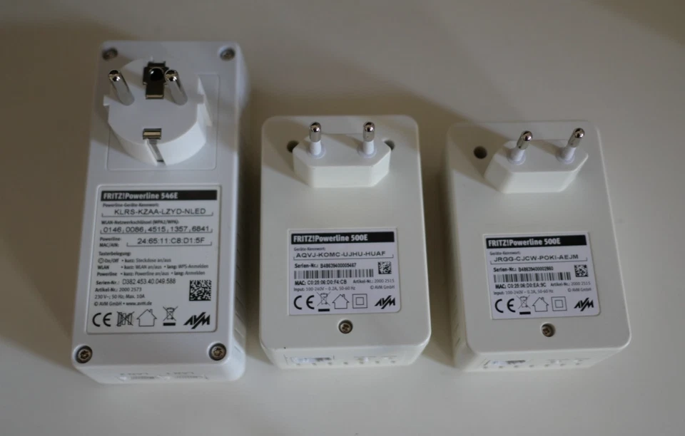 AVM Fritz Powerline 546e Set 3 teilig - Bild 2 von 2