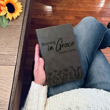 Personalized Prayer Journal for Men  Women, Custom Engraved Name and Faith Gift