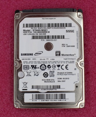 2HDD 500GB×50台 640GB×50台 合計100台ジャンク品 Samsung 640GB 2.5 inch SATA Hard Drive | eBay