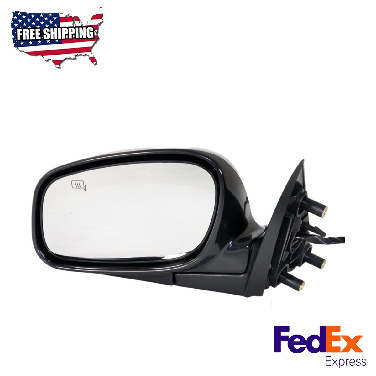 Mirror Paintable Power Glass Heated Driver Side Fits 2003-2004 Lincoln Town Car