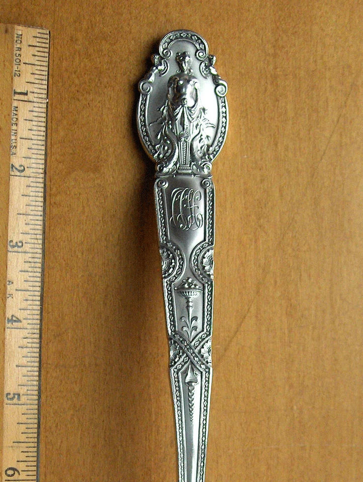 Tiffany & Co. Ренессанс серебро суп ковш ~ фигурный узор ~ 1905 - Изображение 4 из 4