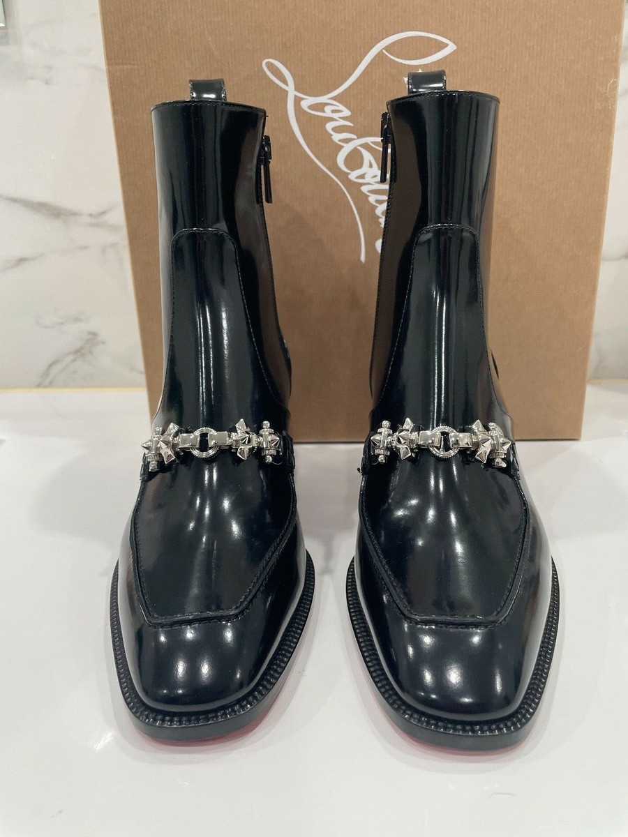 Brand new never worn Christian Louboutin Mayerswing black leather boots. Size 44 Christian Louboutin | Shoes | Brand New Never Worn Christian  main image 4