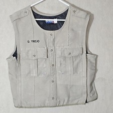 Blauer Armorskin Tactical Vest Mens Size Medium Silver Tan Bespoke D. Trejo