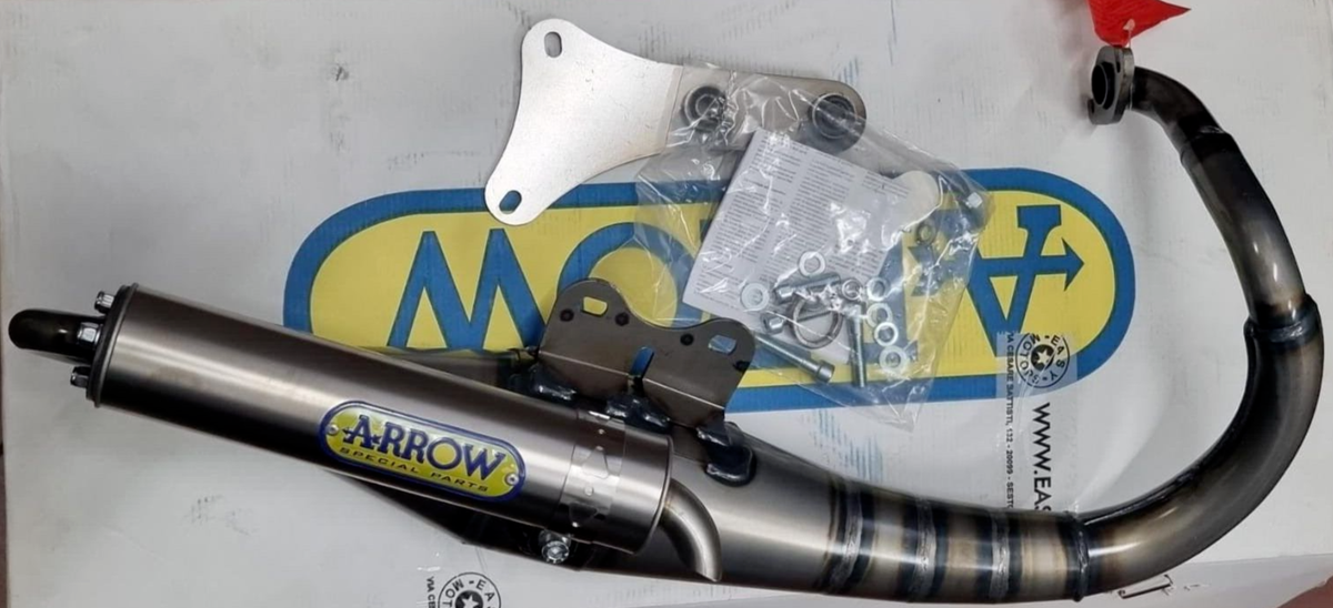 33519ET ARROW MARMITTA C/SIL TITANIO EXTREME SCOOTER PEUGEOT TKR 50  1999-2004