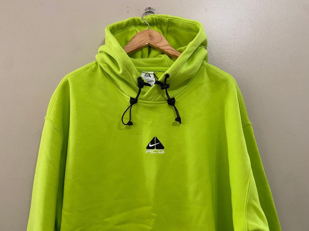 Nike ACG Therma-FIT Fleece Pullover Hoodie DH3087-389 Cyber Green