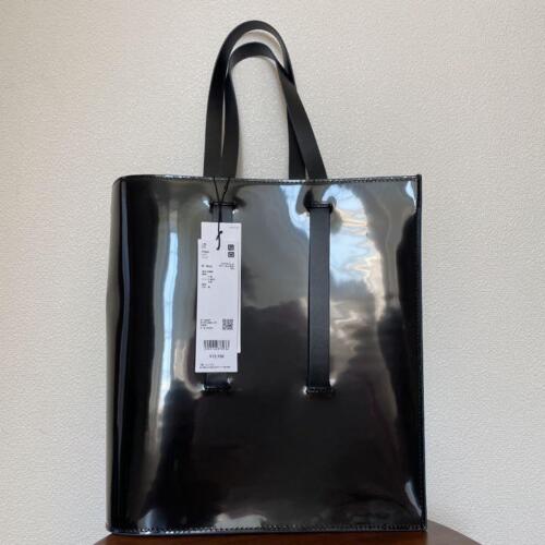 erotisch importeren puzzel NEW Uniqlo +J Jil Sander Tote Bag Leather Black 30×34cm/11.8"×13.3" Japan |  eBay