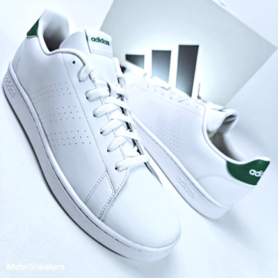 Adidas Mens US 13 White Green Retro Stan Lifestyle All Day Comfort New Advantage