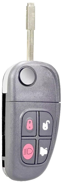 2 para Select Jaguar 2001-2008 sin llave 4 botones mando a distancia abatible llavero NHVWB1U241 Foto 3 de 4