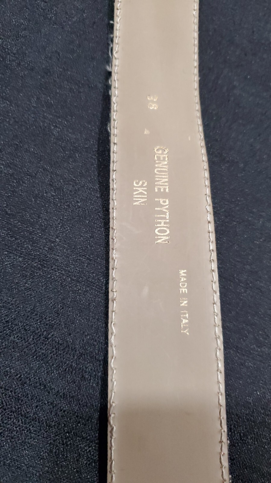 genuine python skin belt multi color bintage belt… - image 11