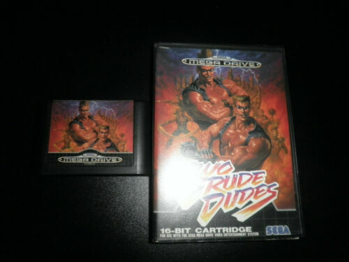Jeu Two Crudes Dudes Sur Sega Megadrive - Testé Et Fonctionnel - Version MD