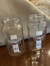 GLASSES DEEP EDDY VODKA Mason Jars SET/4 From Distillery Texas White Lettering
