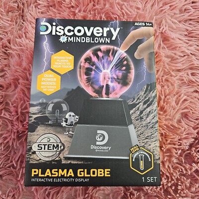 Discovery Mindblown Plasma Globe Interactive Electrcity Display. Battery Or USB 