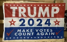 Donald Trump President 2024 Flag FREE SHIP Save America Republican USA Sign 3x5’