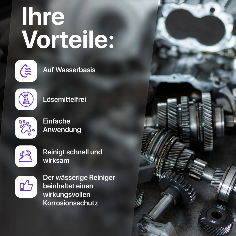 Ultraschallreiniger 10L Aluminium und Druckgussreiniger Konzentrat Teilereiniger - Bild 3 von 4