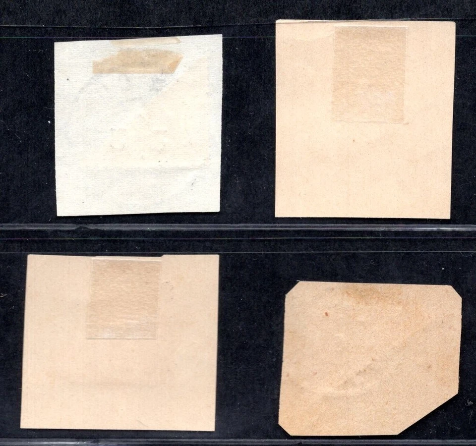 NETHERLANDS ANTILLES CURACAO 1918 FOUR BISCETS ON PIECES TIED - Image 2 of 2