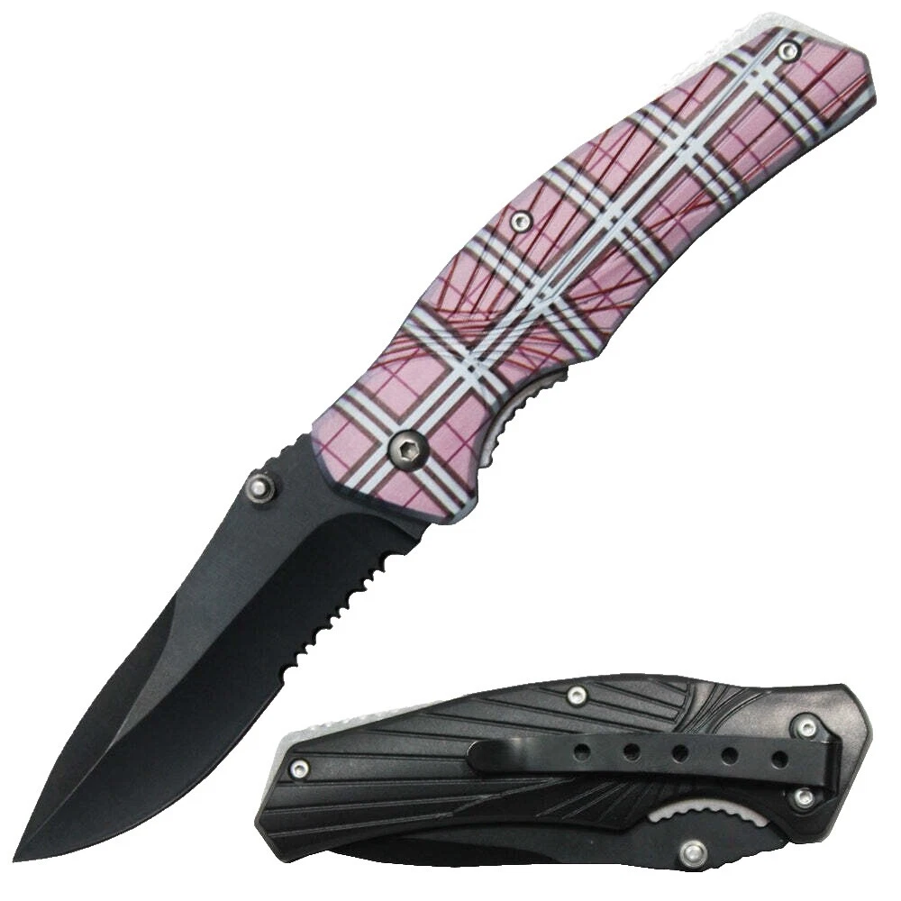 Stainless Steel Blade Bone Handle Collectible Folding Knives
