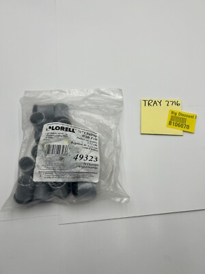 (QTY 16) 49323  Lorell 7/8'' Chair tip with Felt, Gray