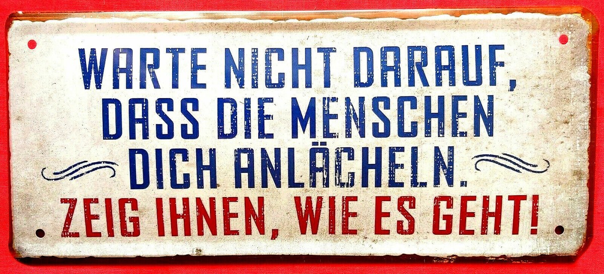 Retro Blechschild 'Hauptquartier' – 28x12 Cm, Metall, Mit 4 Aufhängebohrungen, Lustiger Spruch