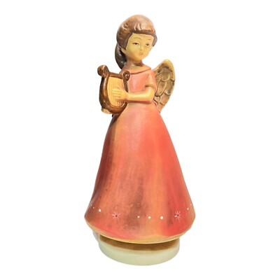 洋楽 E2 Electronic Music Box 6LP Vintage Musical Angel Music Box - Silent Night - EUC - Works