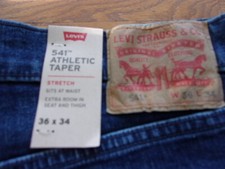 Levis 541 Men's Athletic Taper Stretch Denim Jeans - Blue - 181810216