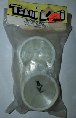 Team Losi Front Disc Wheels White Natural xxt nxt lxt Vintage 2wd Truck A-7080