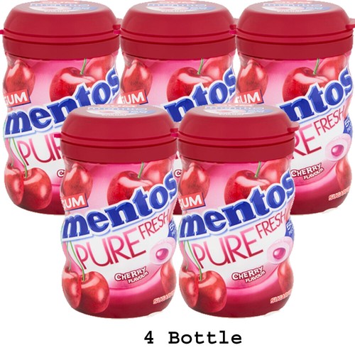 Mentos Cherry Flavour Gum 50 Pieces Sugar Free 97g - Picture 3 of 4