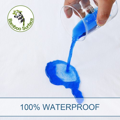 Waterproof Bamboo Knit Fabric Mattress Protector Ultra Soft Mattress Pad Cover - Picture 2 of 9