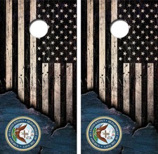 United States American Flag Cornhole Board Wraps Decal 3446