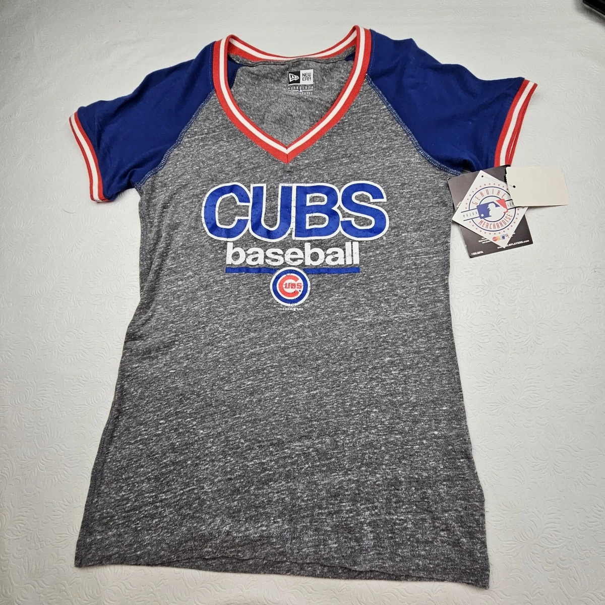 Chemise Under Armour Chicago Cubs – Femme/homme, XL, Grise, Manches Courtes