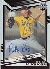 2022 Panini Elite Extra Edition PRIME NUNBERS DALTON ROGERS AUTO #99 51/51 RC