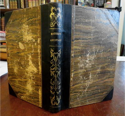 Mother's Assistant Juvenile Periodical Jan - Dec 1848 pictorial leather book