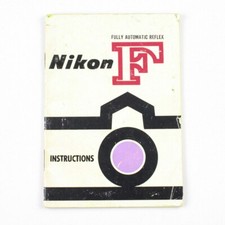 Nikon F - Fully Automatic Reflex Camera Manual - Vintage Instructions 60's
