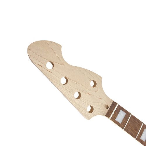 5 String Bass Guitar Neck 20 Fret 34 Inch Rosewood Fretboard Block Inlay Bolt On - Picture 2 of 10