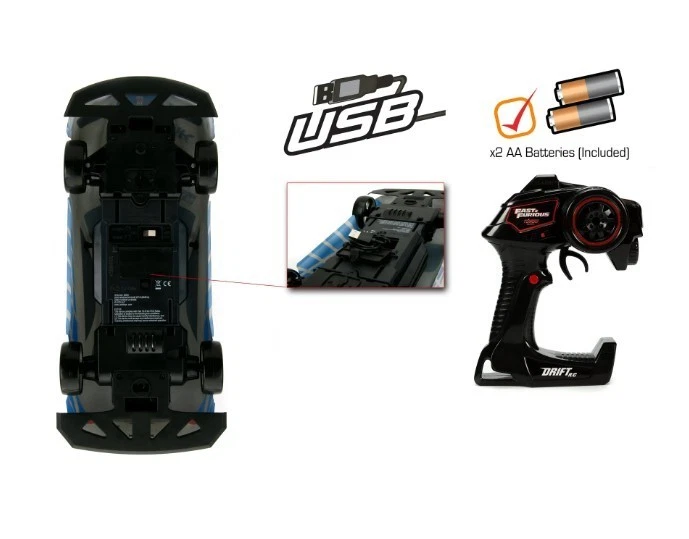 Fast & Furious 1:10 Jada Skyline GT-R R34 Drift RC Radio Control Cars, Plastic - Image 2 of 4