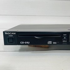 TASCAM CD-01U Professional CD Player with Remote Rack Mount Brackets Tested
