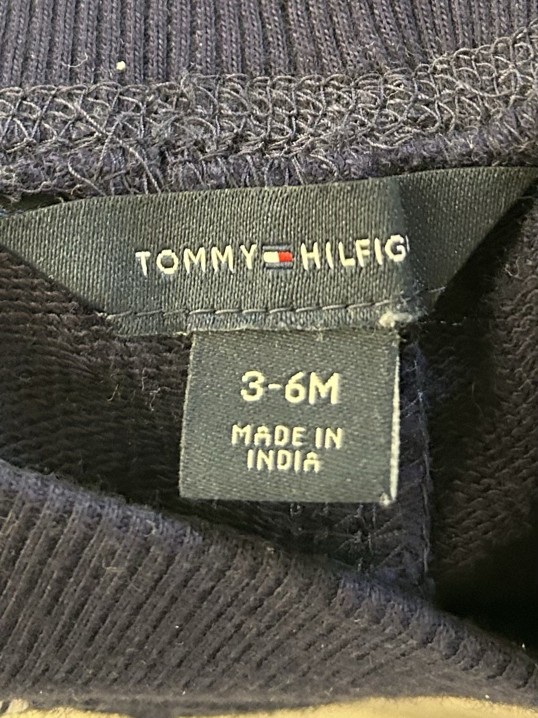 Tommy Hilfiger Baby Boys Jogger Pants Navy Blue Logo Stripe Size 3-6M Sweatpants image 5