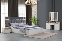 Komplettes Schlafzimmer-Set Mit Bett 2X Nachttischen Und Schminktisch