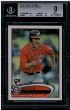 2012 Topps Update Bryce Harper RC Rookie Card #US183 BGS 9. rookie card picture