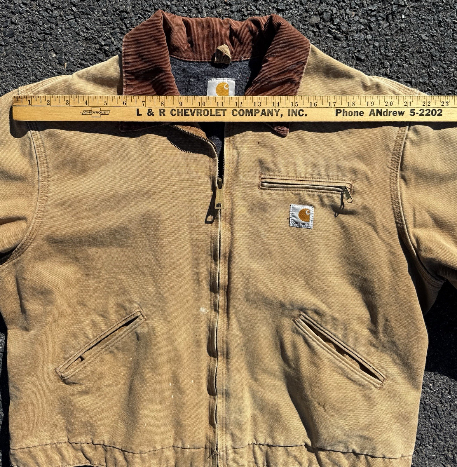 Vintage Carhartt Interstellar Brown Detroit Jacket RNJ001 BRN Men's XL Regular thumbnail 7