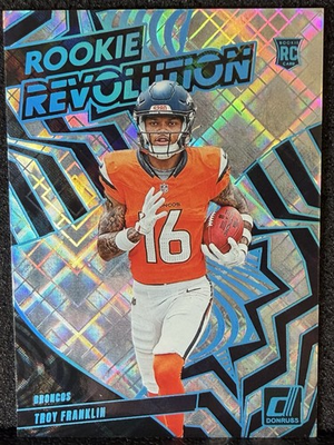 #ad 2024 Panini Donruss Rookie Revolution Troy Franklin #29 Cosmic 100 RC $6.99