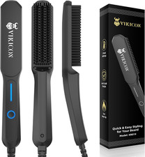 VIKICON Beard Straightener Comb for Men, Professional Beard Hair Straightenin...