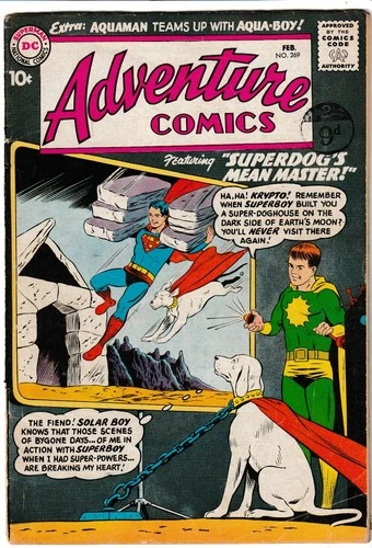 DC COMICS ADVENTURE COMICS #269 (1960) 1ST AQUALAD 1ST PRINT SUPERBOY G+