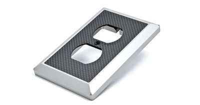 Oyaide Electric High Grade Outlet Base Plate WPC-Z Aluminum Carbon Body