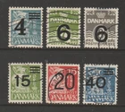 Denmark, 1934-40, Scott #s 244 | 272 Used, Regular Issue, Surcharged Values
