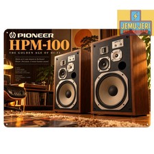Pioneer HPM-100 loudspeakers Metal Poster Tin Sign Vintage Hi-Fi Audio Wall Art