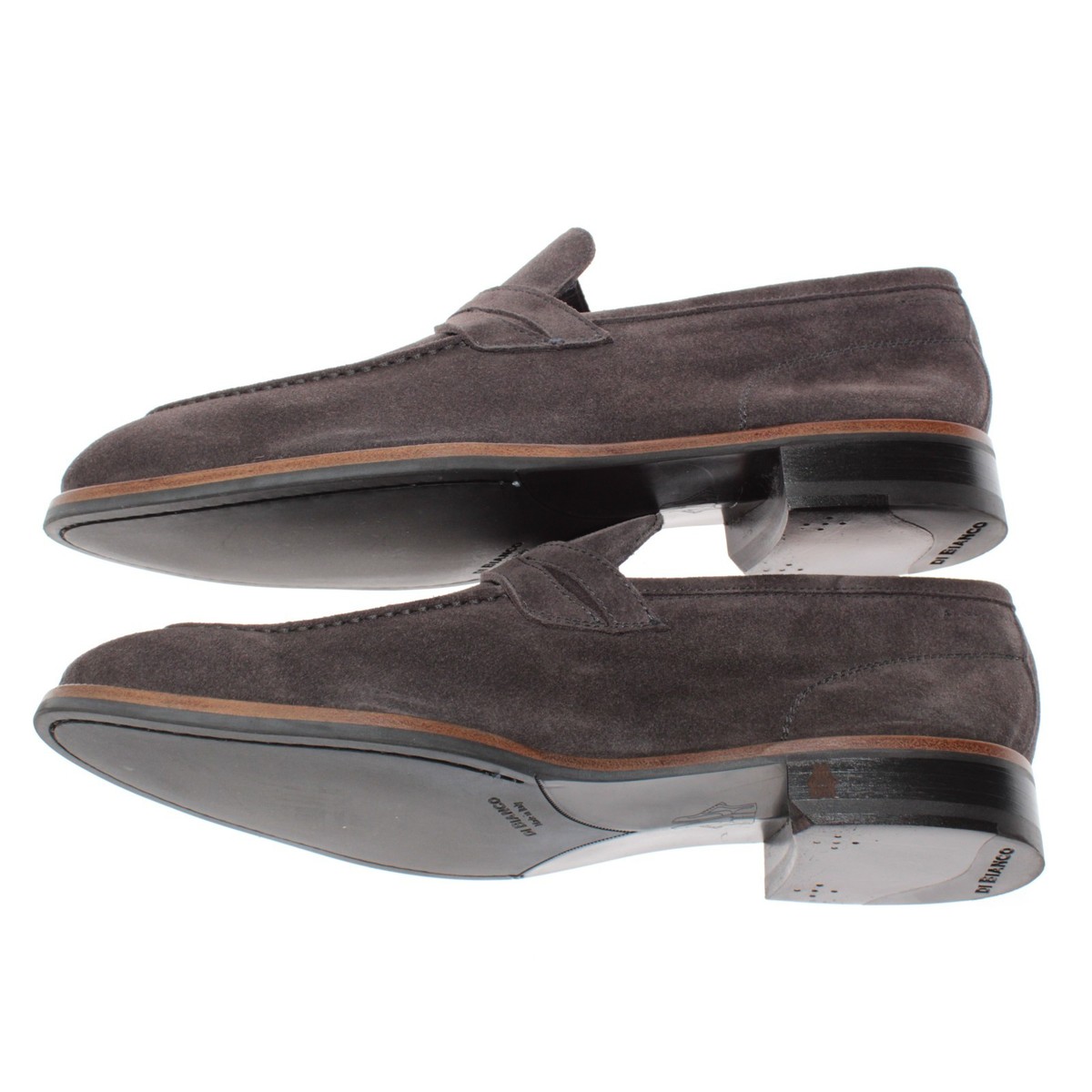 Di Bianco NWB Firenze Suede Loafers Size 7 US in Solid Gray  display picture 1