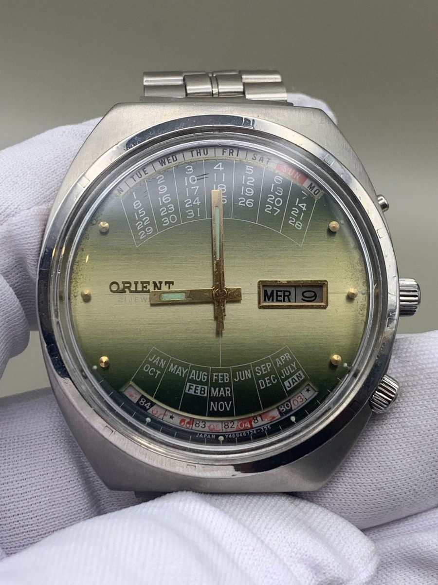 Vintage Orient Multi Year Calendar Automatic Y469672-4A Cushion