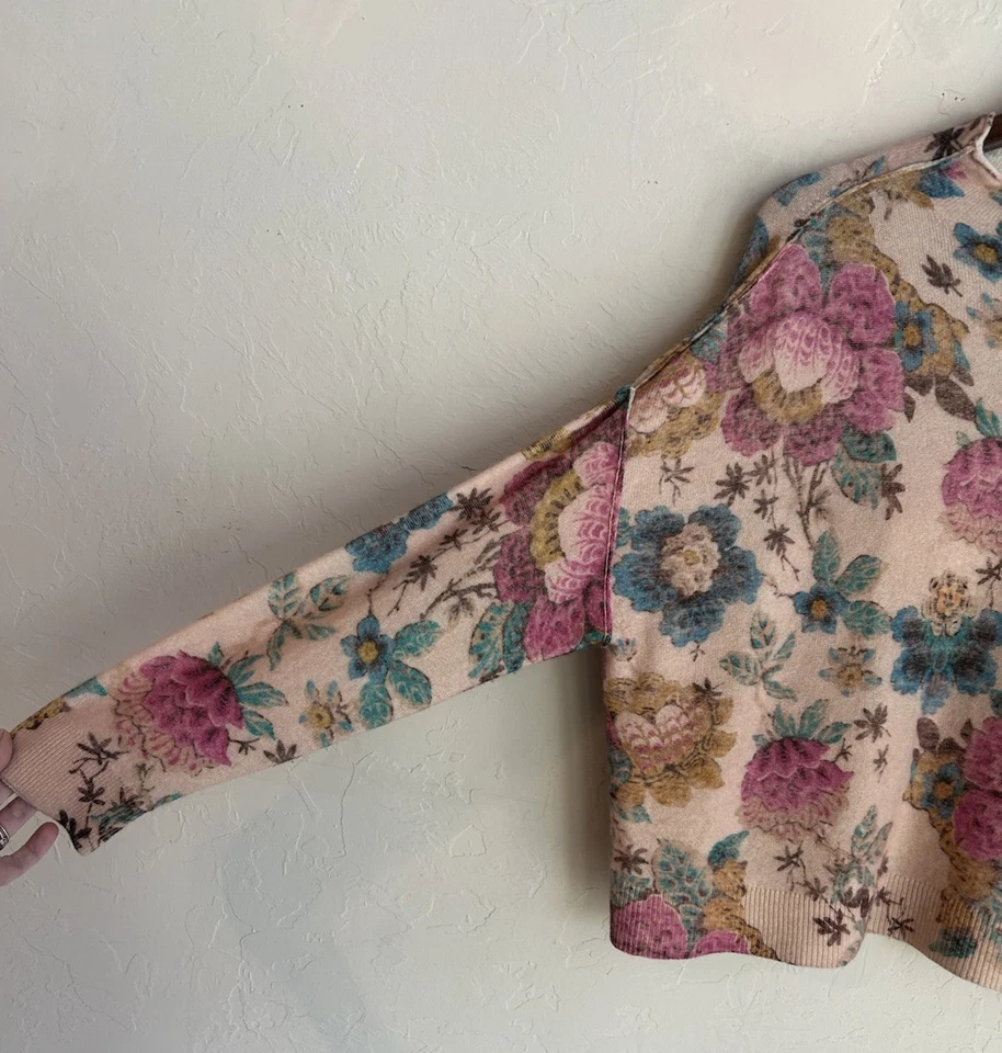 Suéter Pilcro Anthropologie S Alani cuello falso 100 % cachemir de gran tamaño Foto 3 de 4