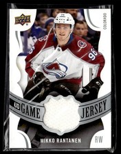 2018-19 Upper Deck UD Game Jersey Patches Mikko Rantanen Colorado Avalanche